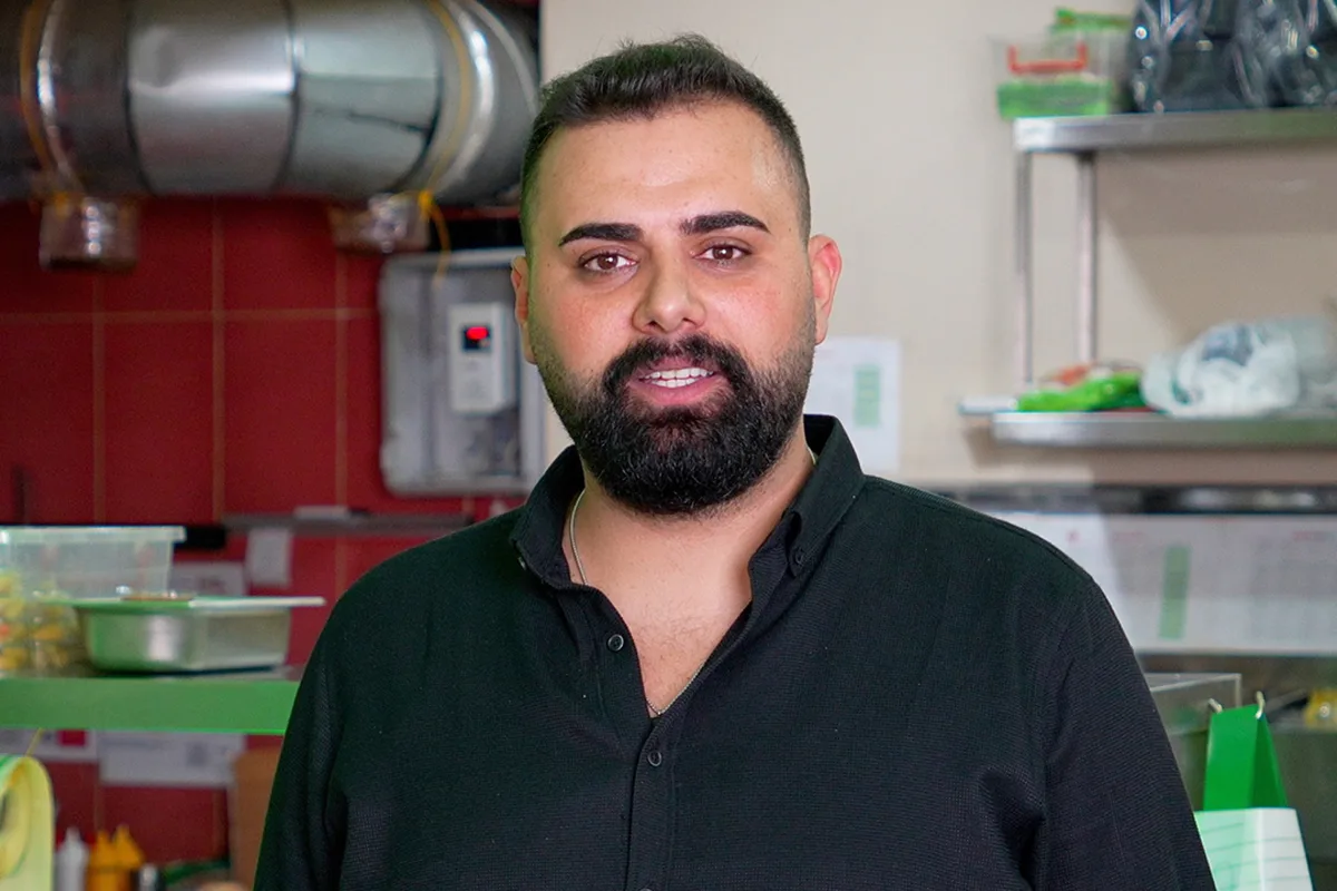 Our franchisee Turgay Bey in his own shop